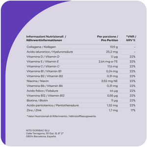 Valori Nutrizionali Collagene Beauty